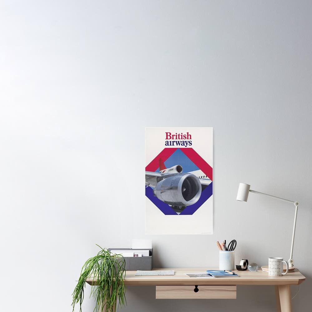 British Airways - BA Retro Poster